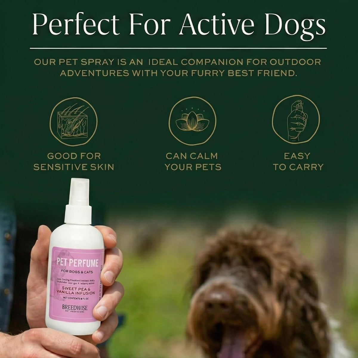 Sweet Pea & Vanilla Dog Perfume Spray 8 Oz D89604