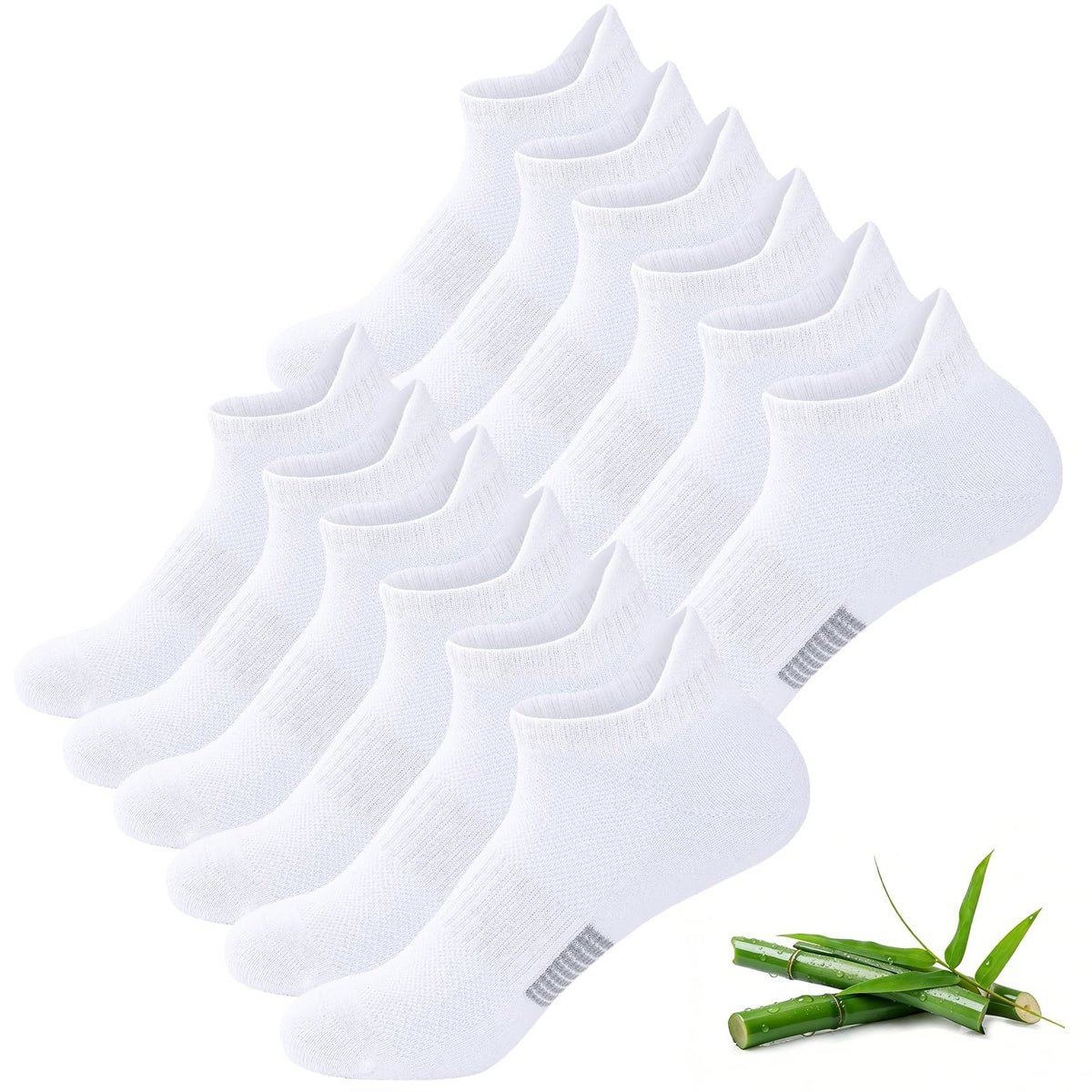 Women's Bamboo Viscose Ankle Socks, 6 Pairs K359