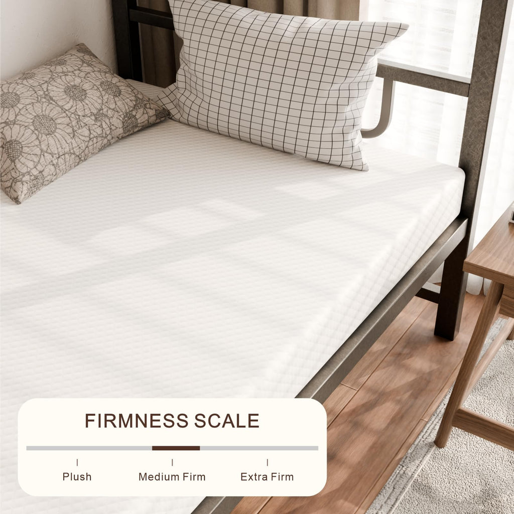 5 Inch Medium Firm Cooling Gel Memory Foam Twin Mattress P6781