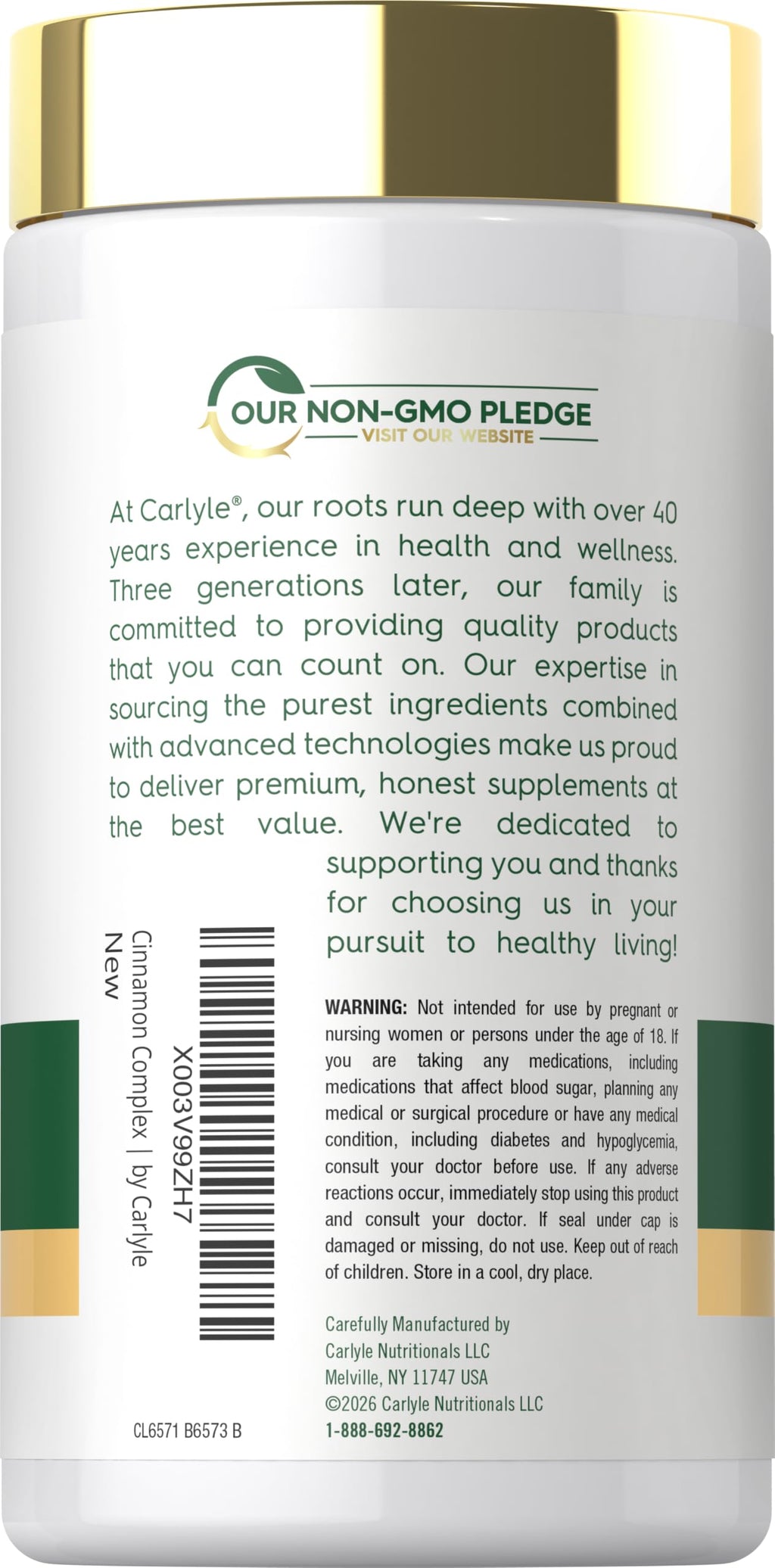 Cinnamon Complex with Gymnema and Mulberry 150 Capsules Y93110