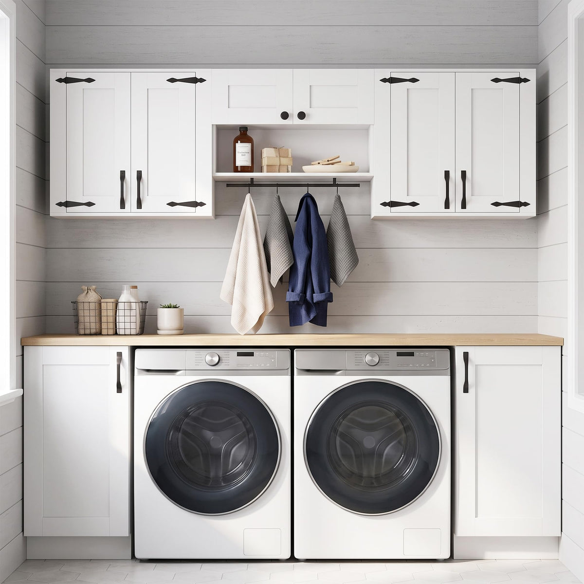 Wall Mounted Laundry Room Cabinet Set K462