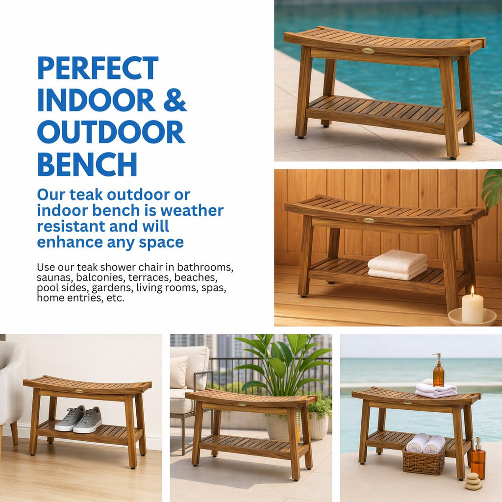 30-Inch Teak Shower Bench M380952