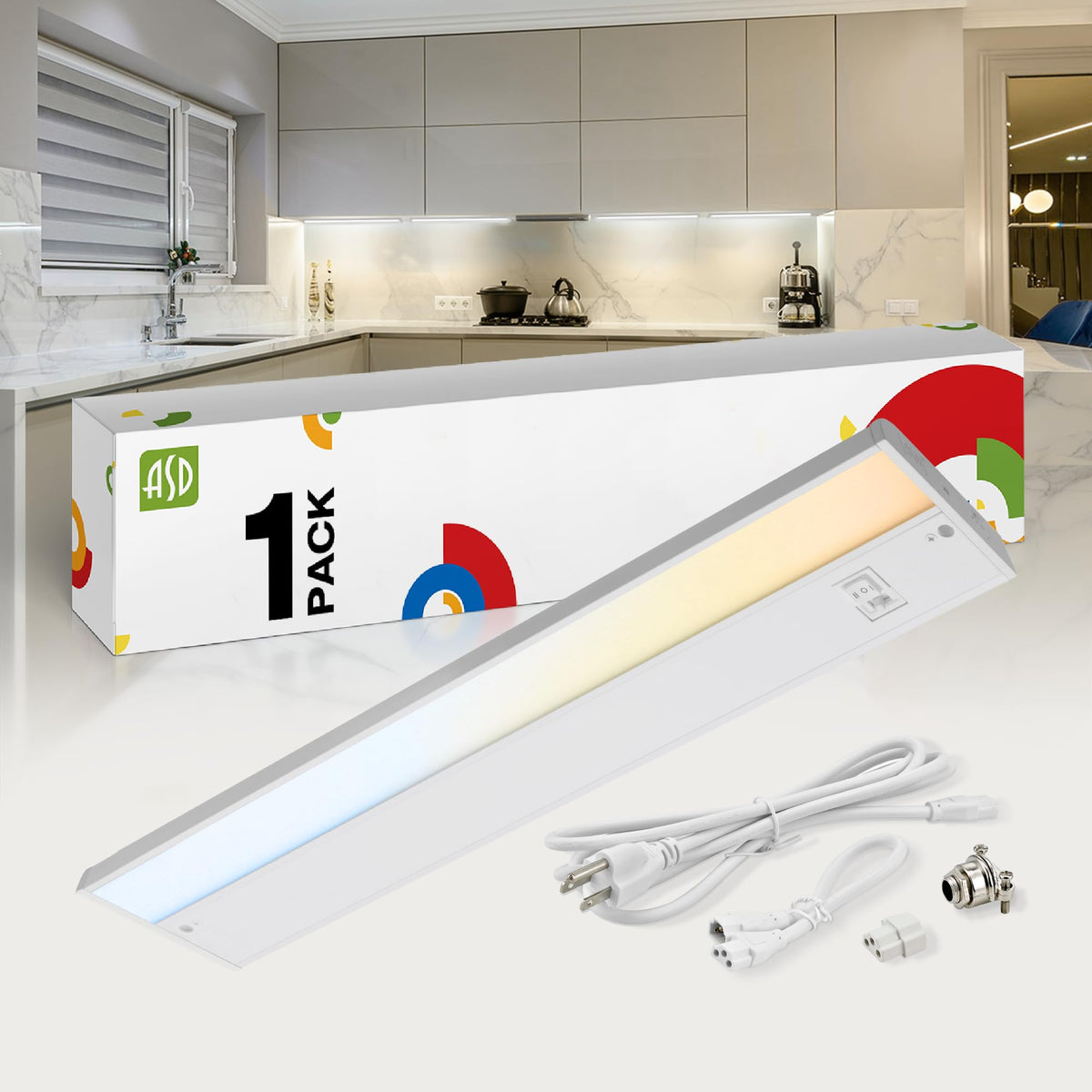 LED Under Cabinet Lighting 24 Inch Dimmable 3CCT White Y59181