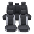 Leather Waterproof Car Seat Cover Full Set Black A53229