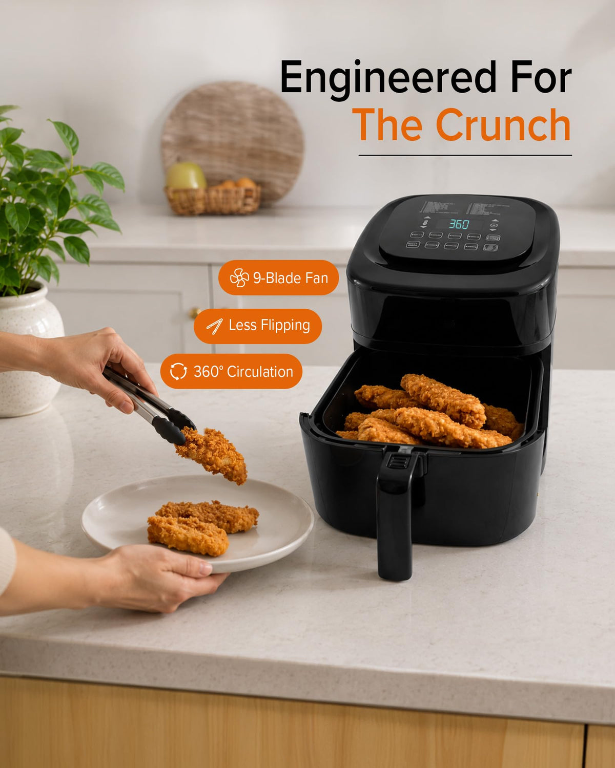 10-in-1 Air Fryer with Smart Probe U51058