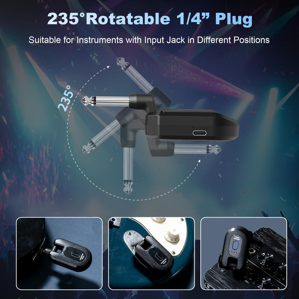 Wireless Guitar System 2.4GHz for Electric Guitar Bass J462111