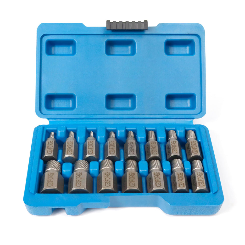 15 Pc Hex Head Screw Extractor Set Chrome Molybdenum Steel X64421