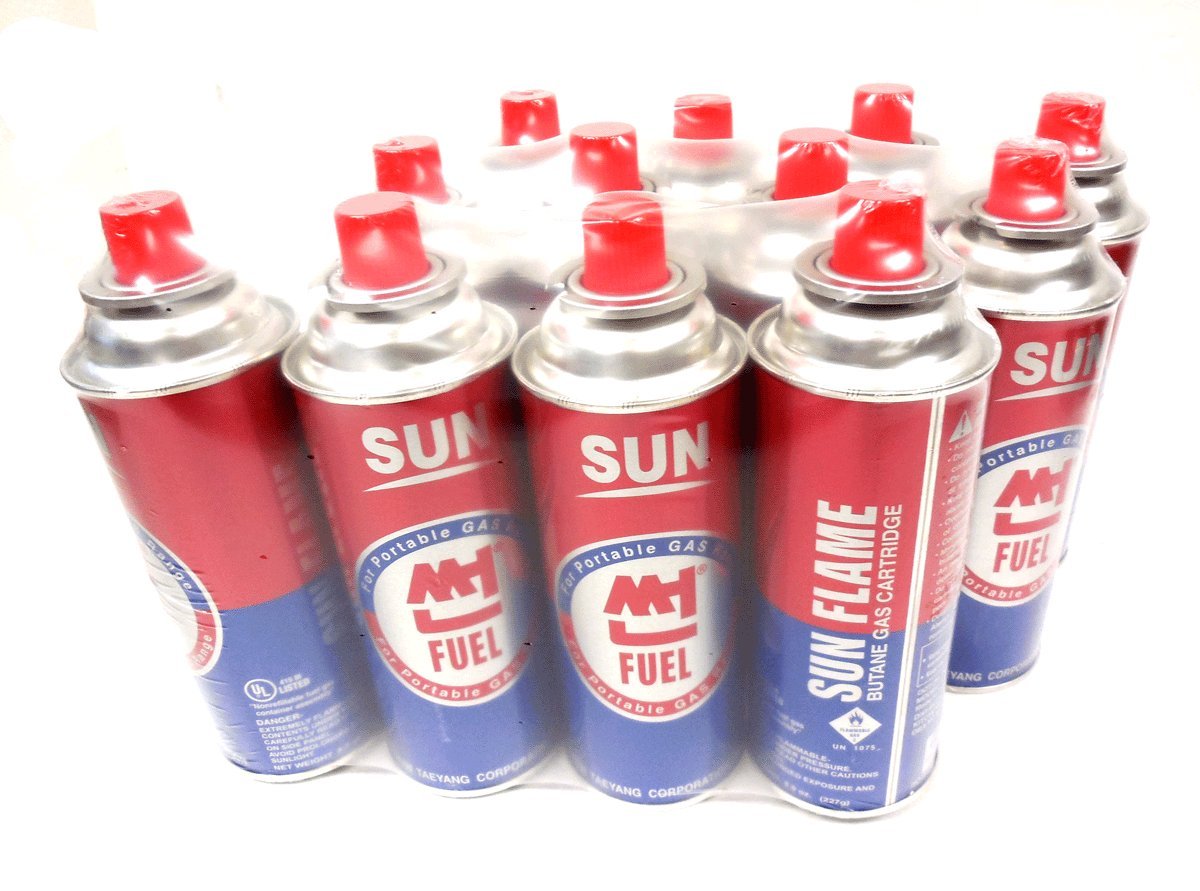 12 Cans Butane Gas Cartridge V8691