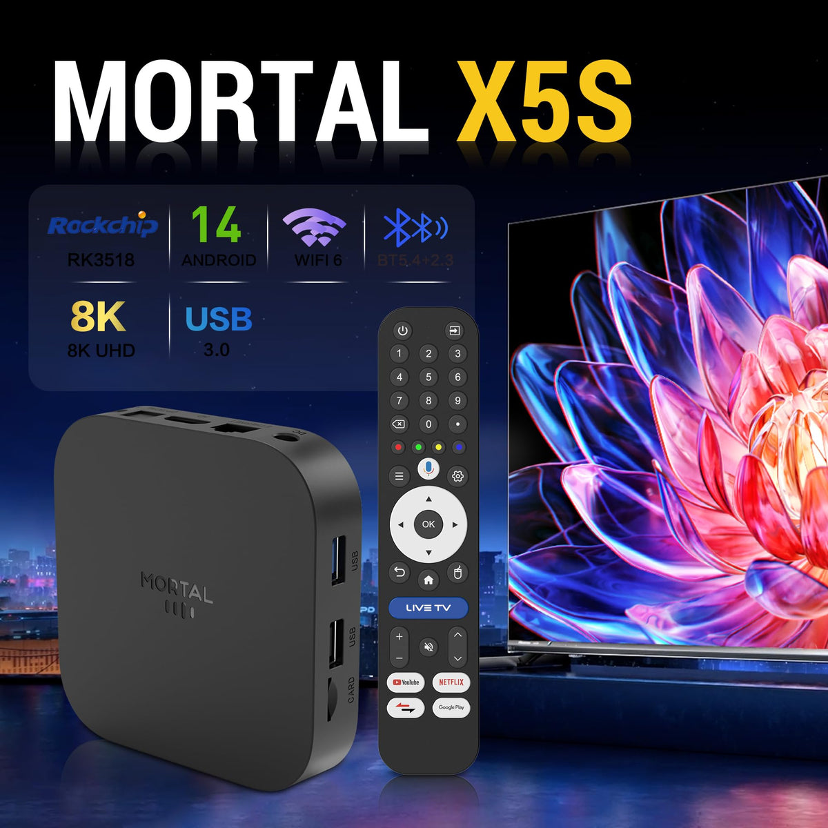 Android 14 TV Box 8K Ultra HD 2GB RAM 16GB ROM U869658