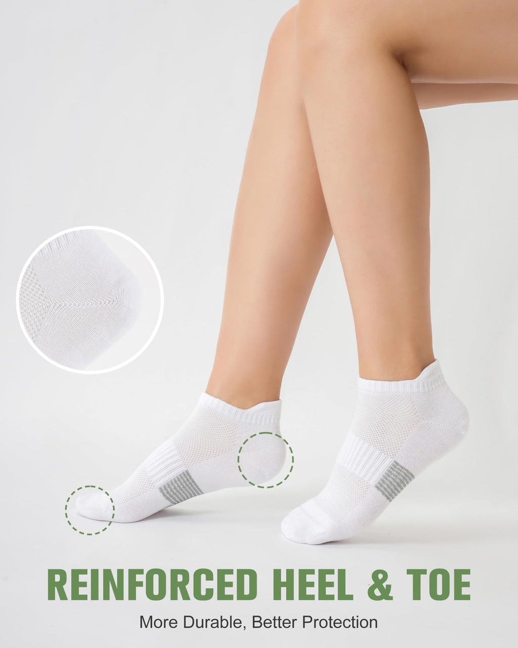 Women's Bamboo Viscose Ankle Socks, 6 Pairs K359