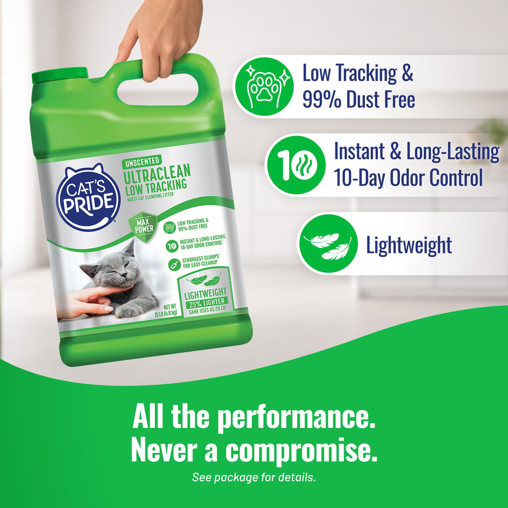 Unscented Clumping Litter 15lb D7261
