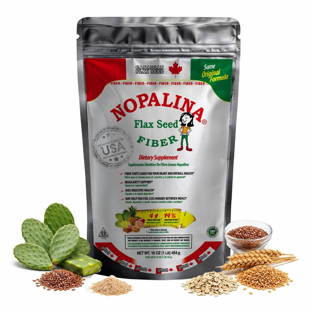 Fiber Powder 1 Lb Flax Seed Psyllium Husk Oat Wheat Bran Q413
