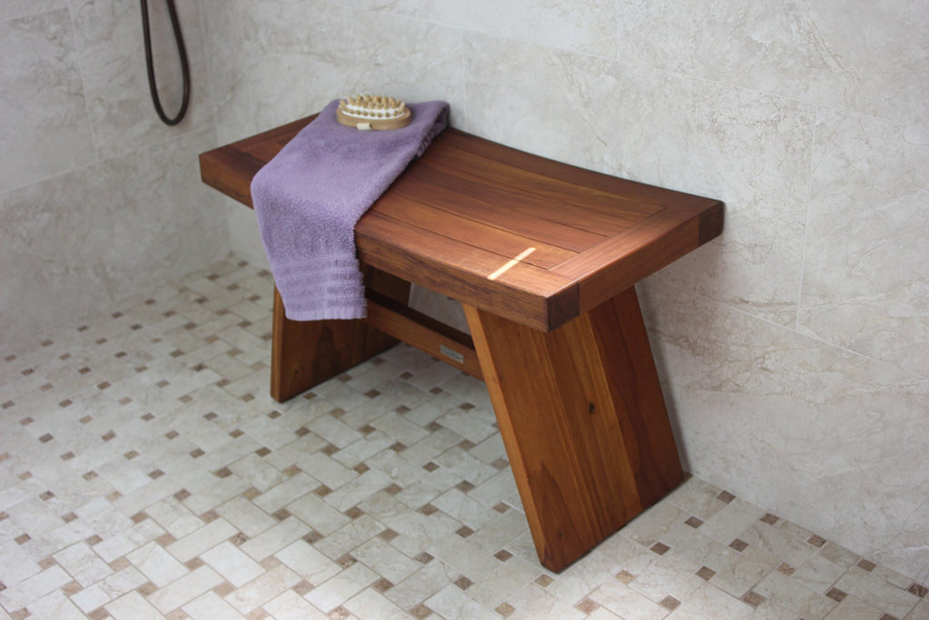 30" Teak Shower Bench N718959