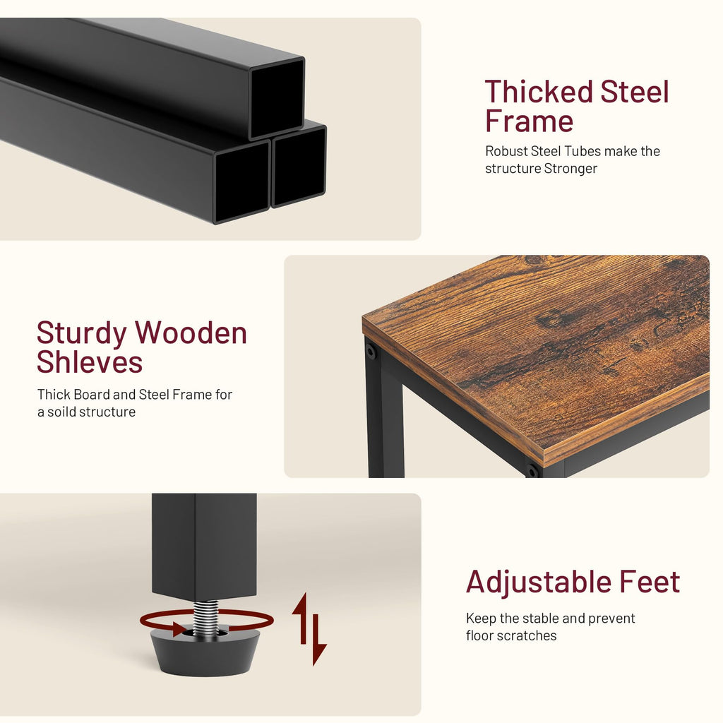 Narrow 2 Tier Side Table W247