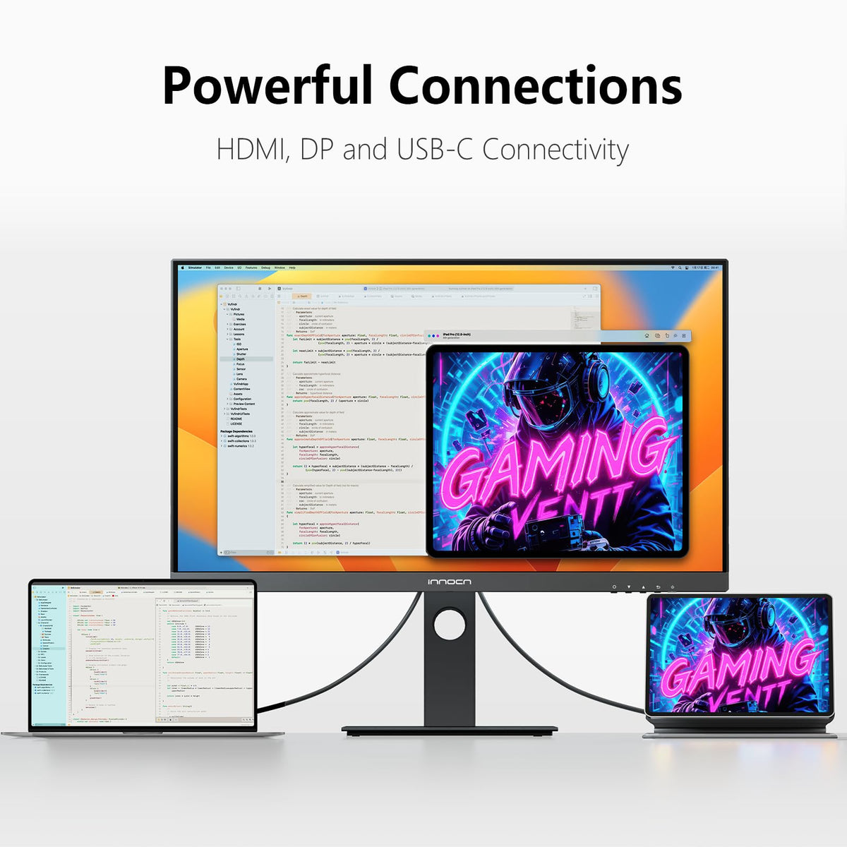 27" 4K USB-C IPS Monitor with Built-in Speakers, Black M138