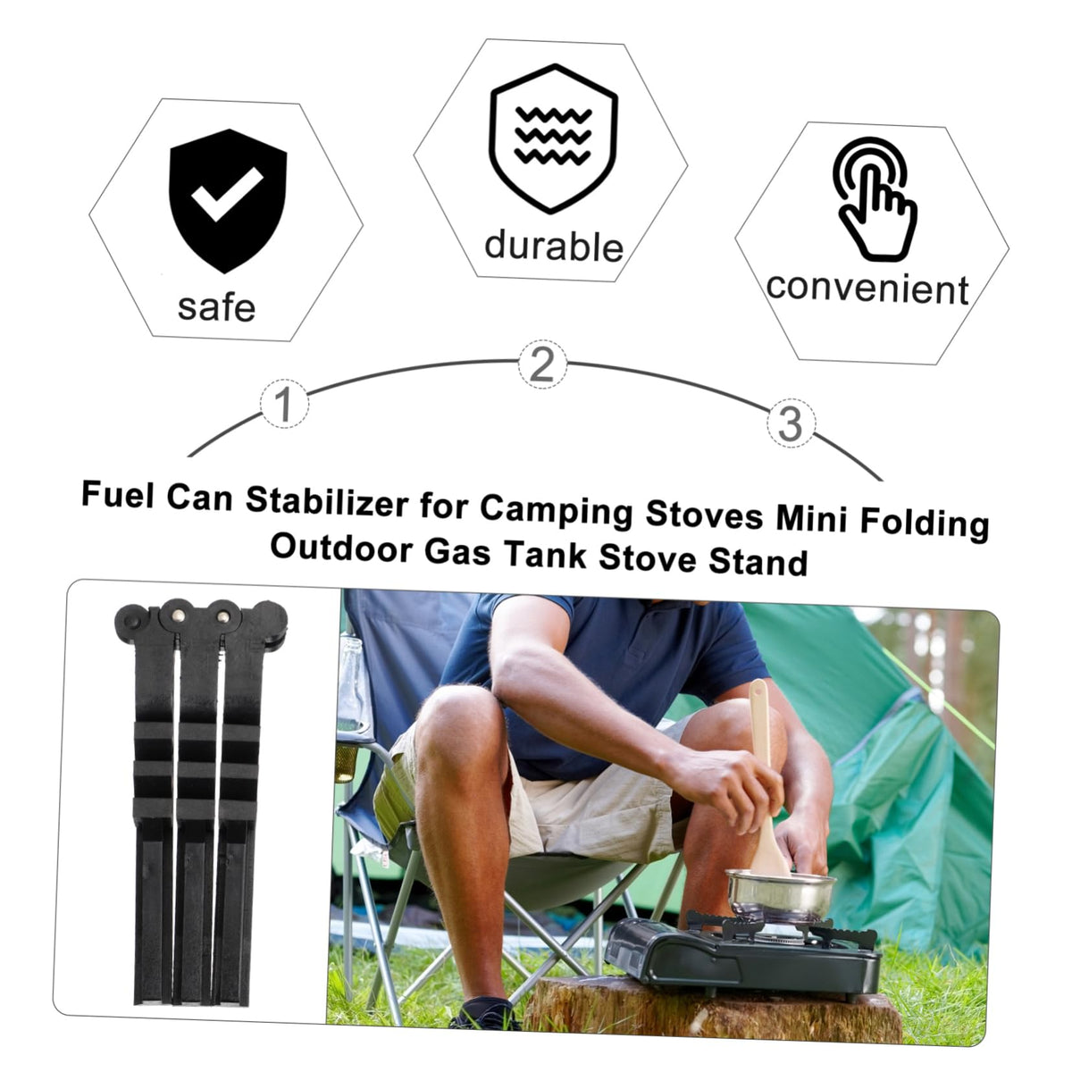 Camping Gas Tank Stand Tripod Stabilizer A617