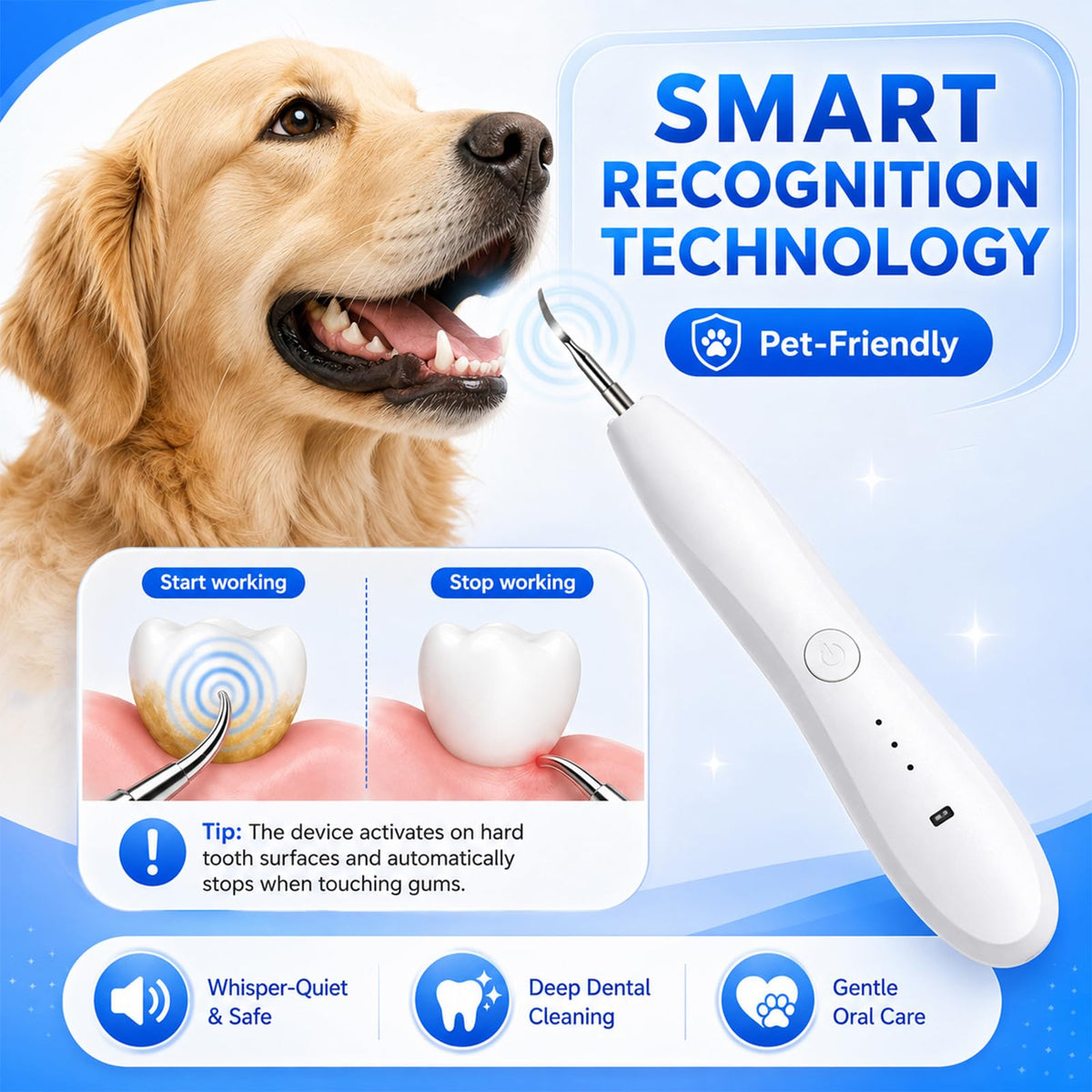 Dog Tartar Ultrasonic Teeth Cleaning Kit S94971