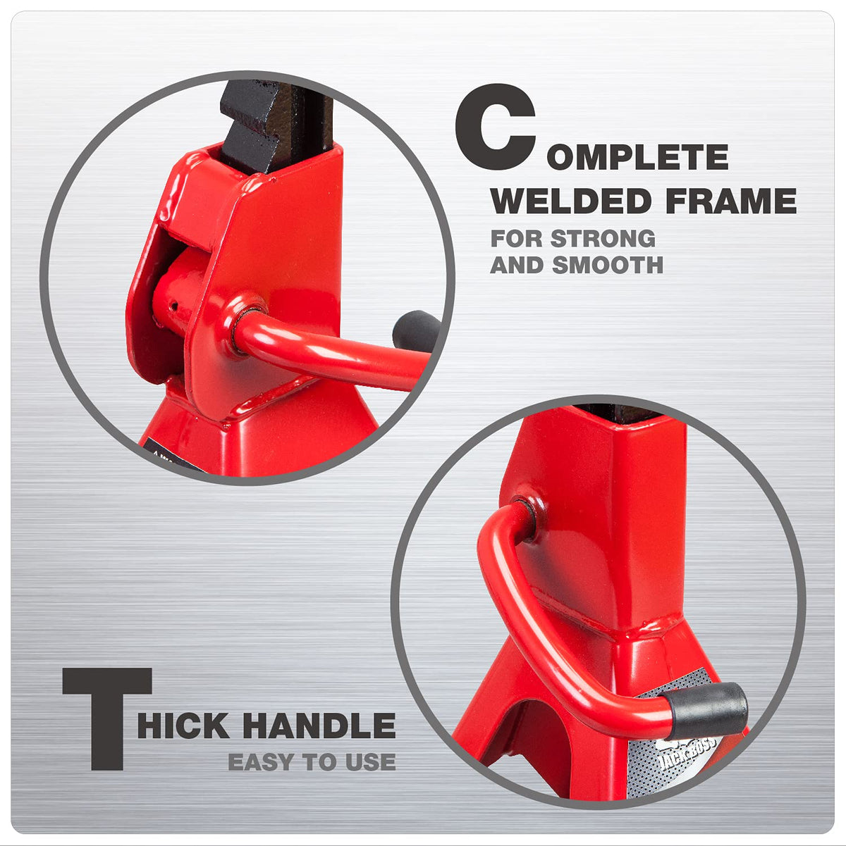 3 Ton Low Profile Aluminum and Steel Car Jack with Jack Stands, Red, 2 Pack K27857