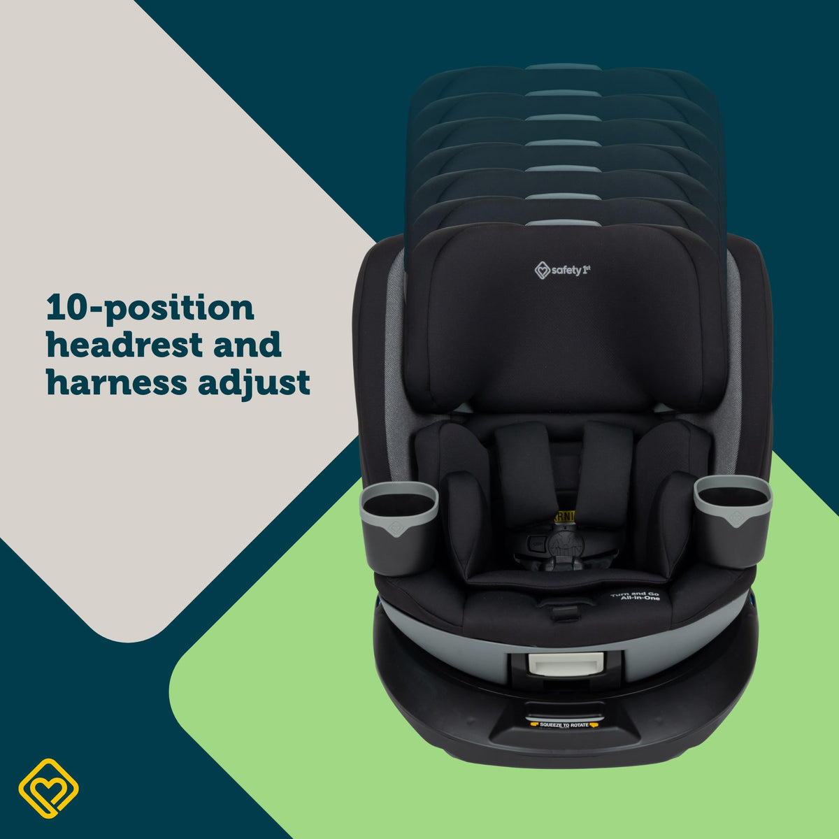 Black Convertible Car Seat U133