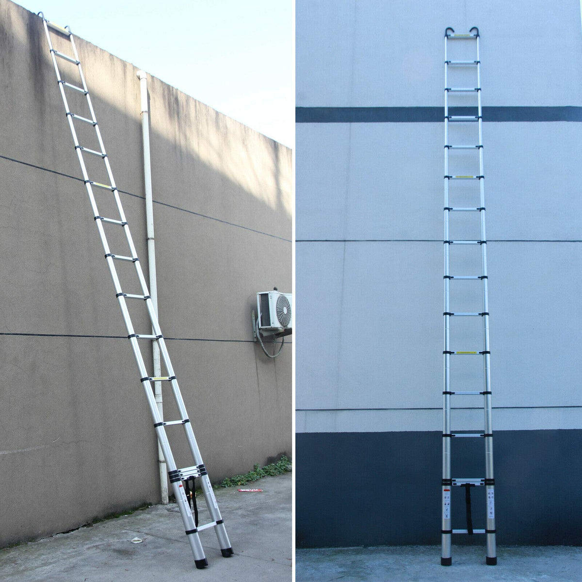 20.34 FT Aluminum Telescoping Extension Ladder 330lbs Capacity F963