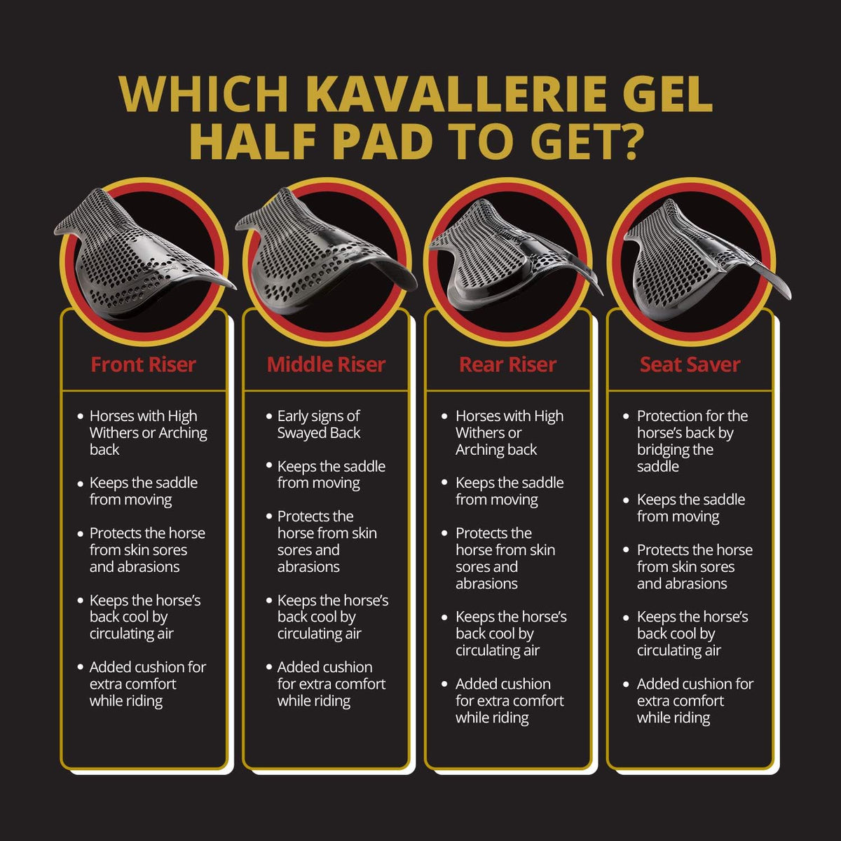 Gel English Saddle Pad C769766