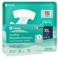 Adult Diapers XLarge 15 Count & Wet Wipes 200 Count K8733