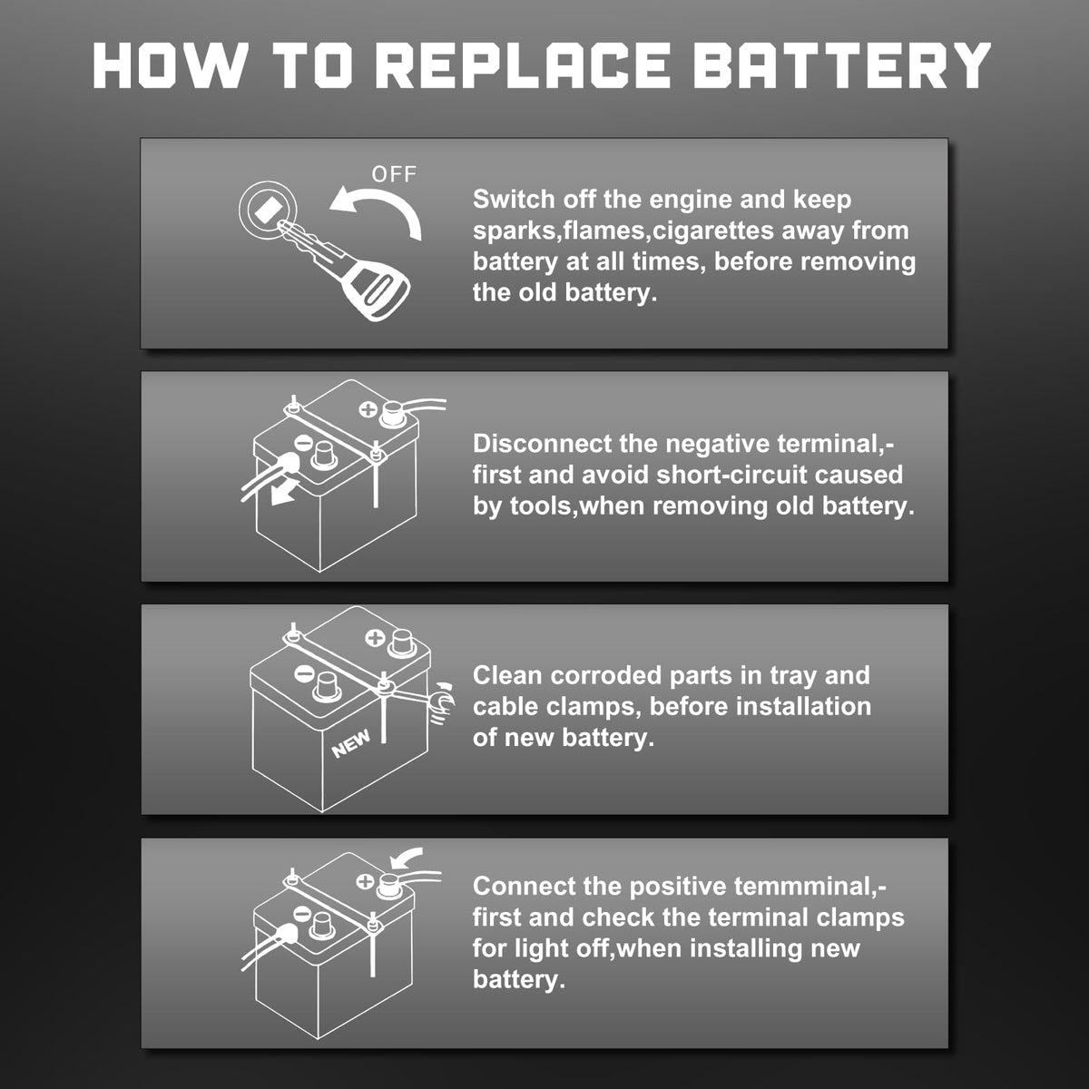 Group Size 48 AGM Car Battery, 12V 70 AH, 800 CCA O821589