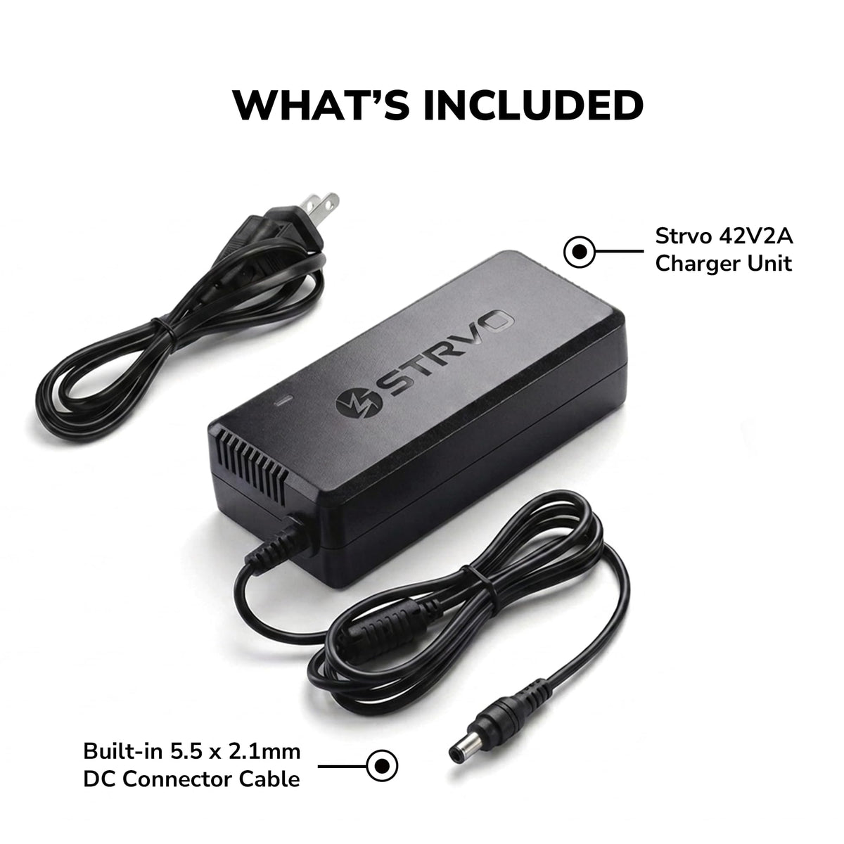 42V 2A Electric Scooter and Bike Battery Charger J44332