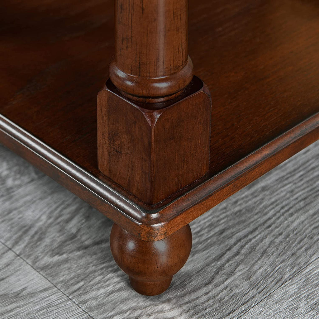 Narrow Wood End Table with Drawer E534109