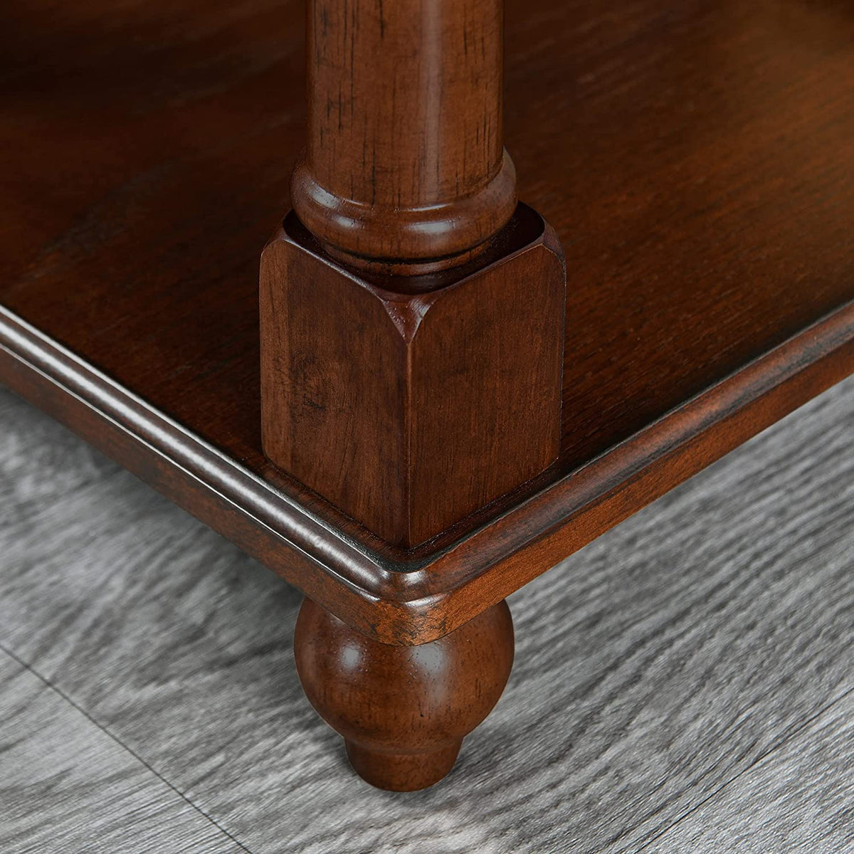 Narrow Wood End Table with Drawer E534109