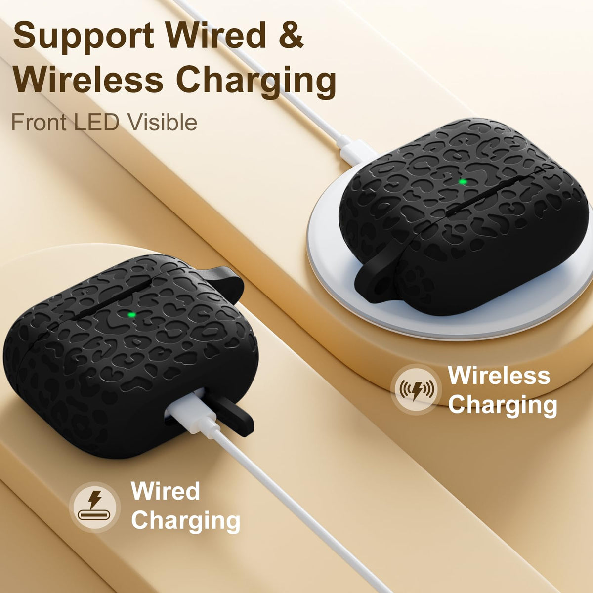 Black AirPod 3rd Generation Case with Keychain D206851