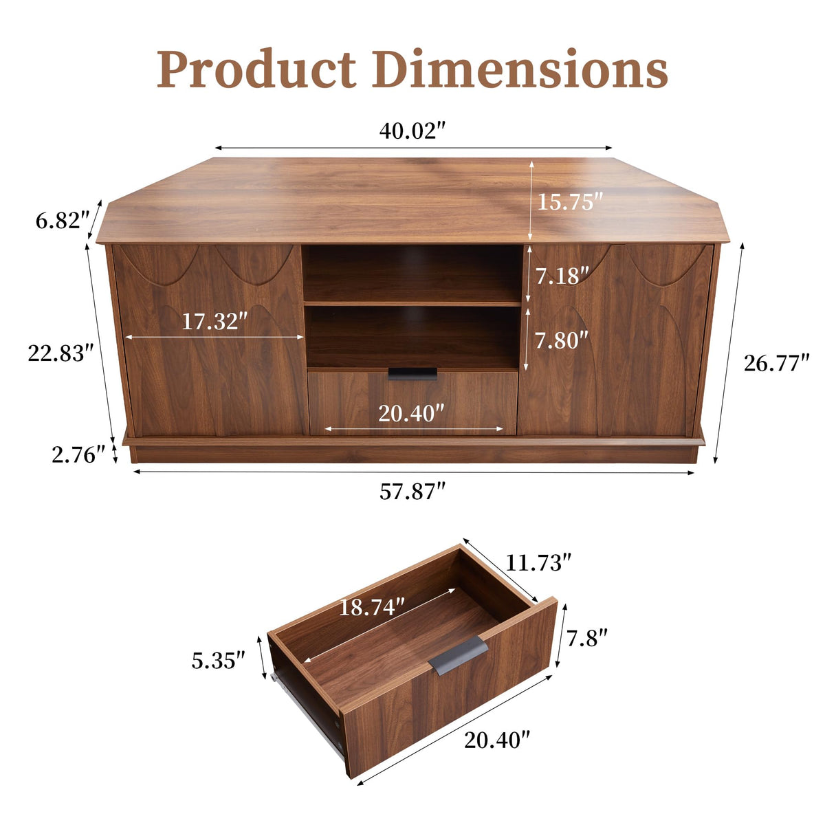 Corner TV Stand up to 65 inch A431601