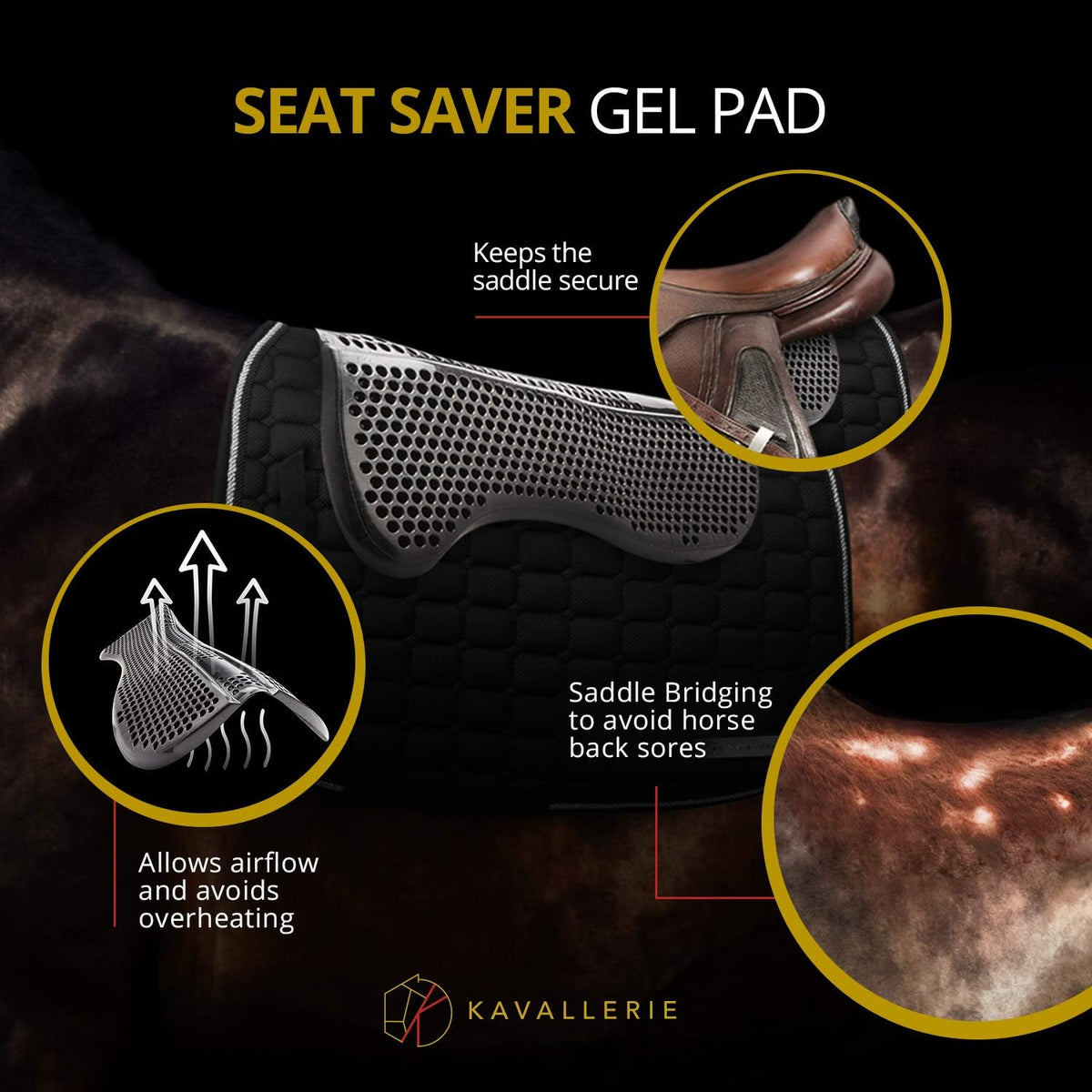 Gel English Saddle Pad C769766