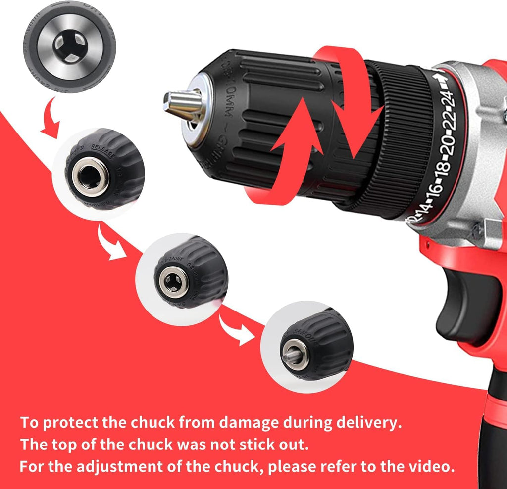 20v Cordless Drill Set with Charger 3/8" Keyless Chuck K4006