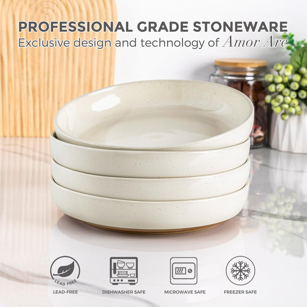 8.75'' Ceramic Stoneware Bowls Set of 4 D976