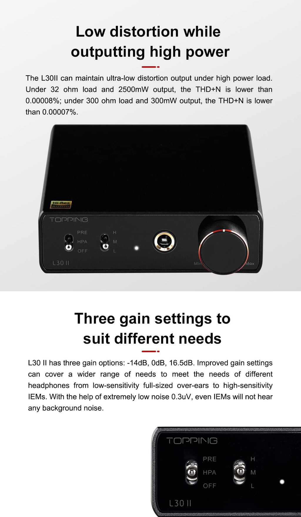 Black Mini HiFi Headphone Amp I70814