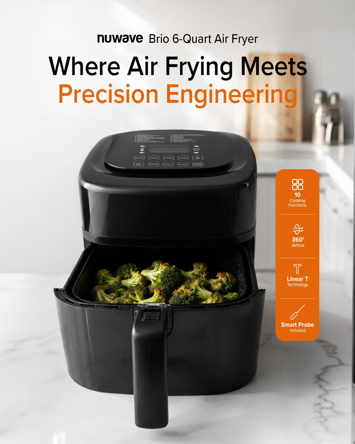 10-in-1 Air Fryer with Smart Probe U51058