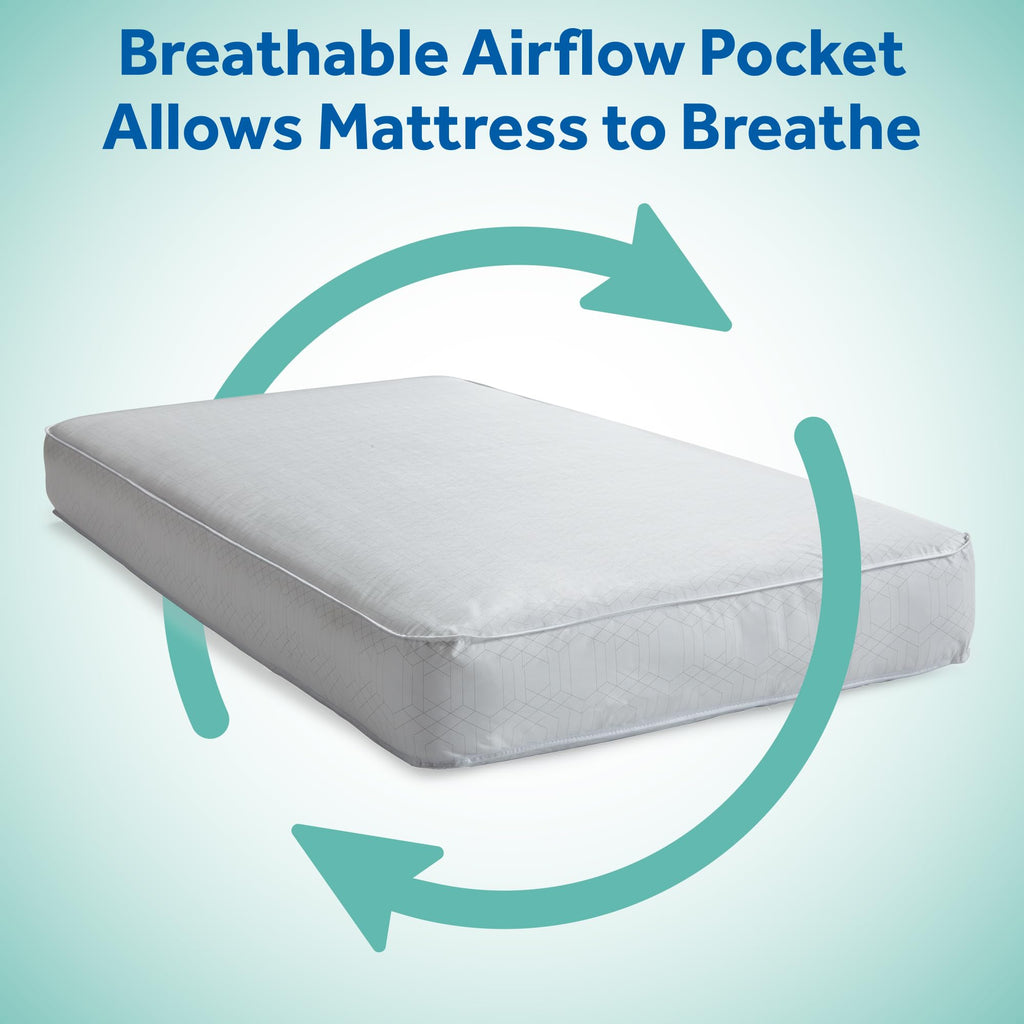 Infant & Toddler Crib Mattress, 204 Coils, Waterproof Breathable I441
