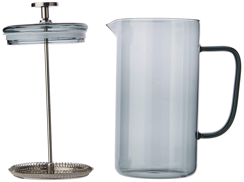 8 Cup Smoky Grey Borosilicate Glass French Press Coffee Maker J12244