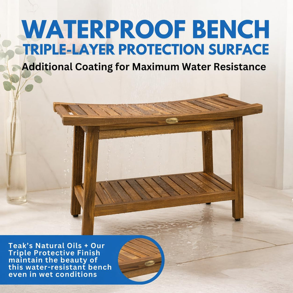 30-Inch Teak Shower Bench M380952