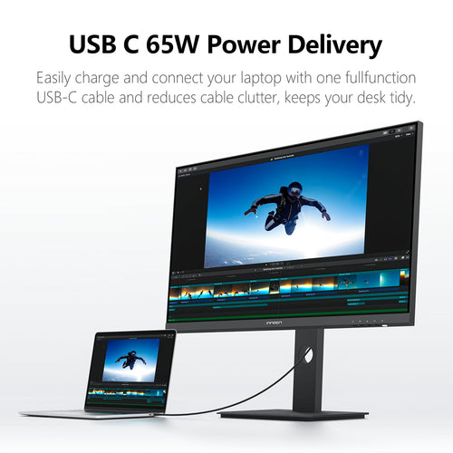 27" 4K USB-C IPS Monitor with Built-in Speakers, Black M138