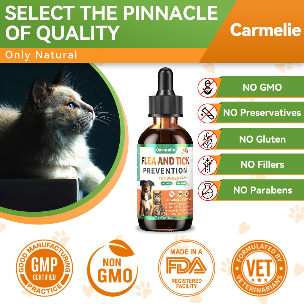 Flea and Tick Prevention for Dogs and Cats 60ml F1941