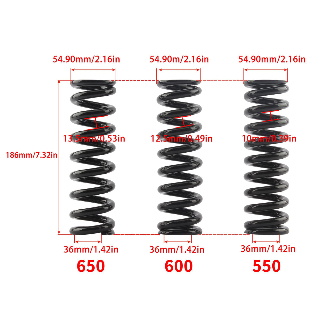 650LBS Rear Shock Absorber Spring A984376