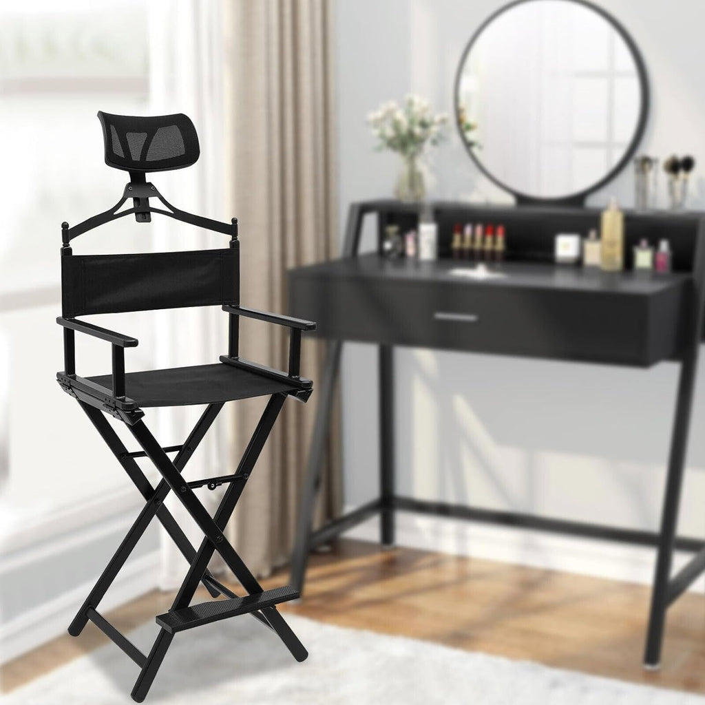 Extra Tall Foldable Makeup Artist Stool Chair E7713