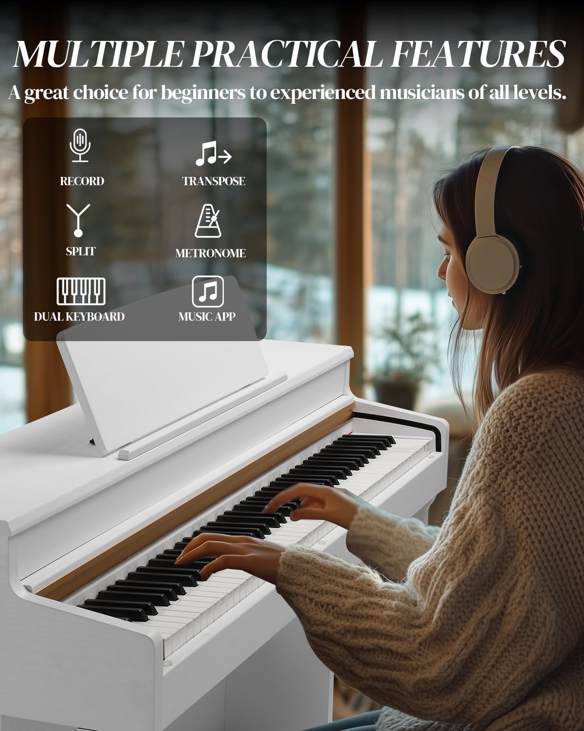 88 Key Weighted Digital Piano Keyboard L433851