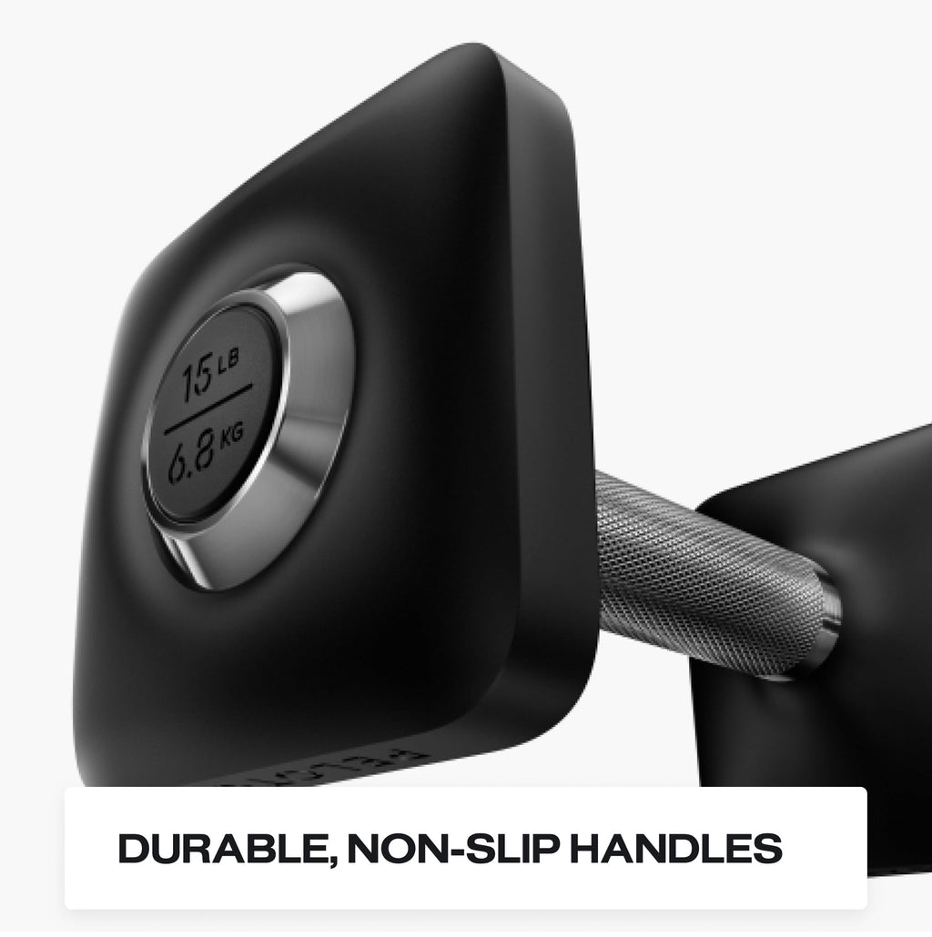 Cast Iron Dumbbells with Urethane Coating and Non-Slip Grip, Set of Two H839472