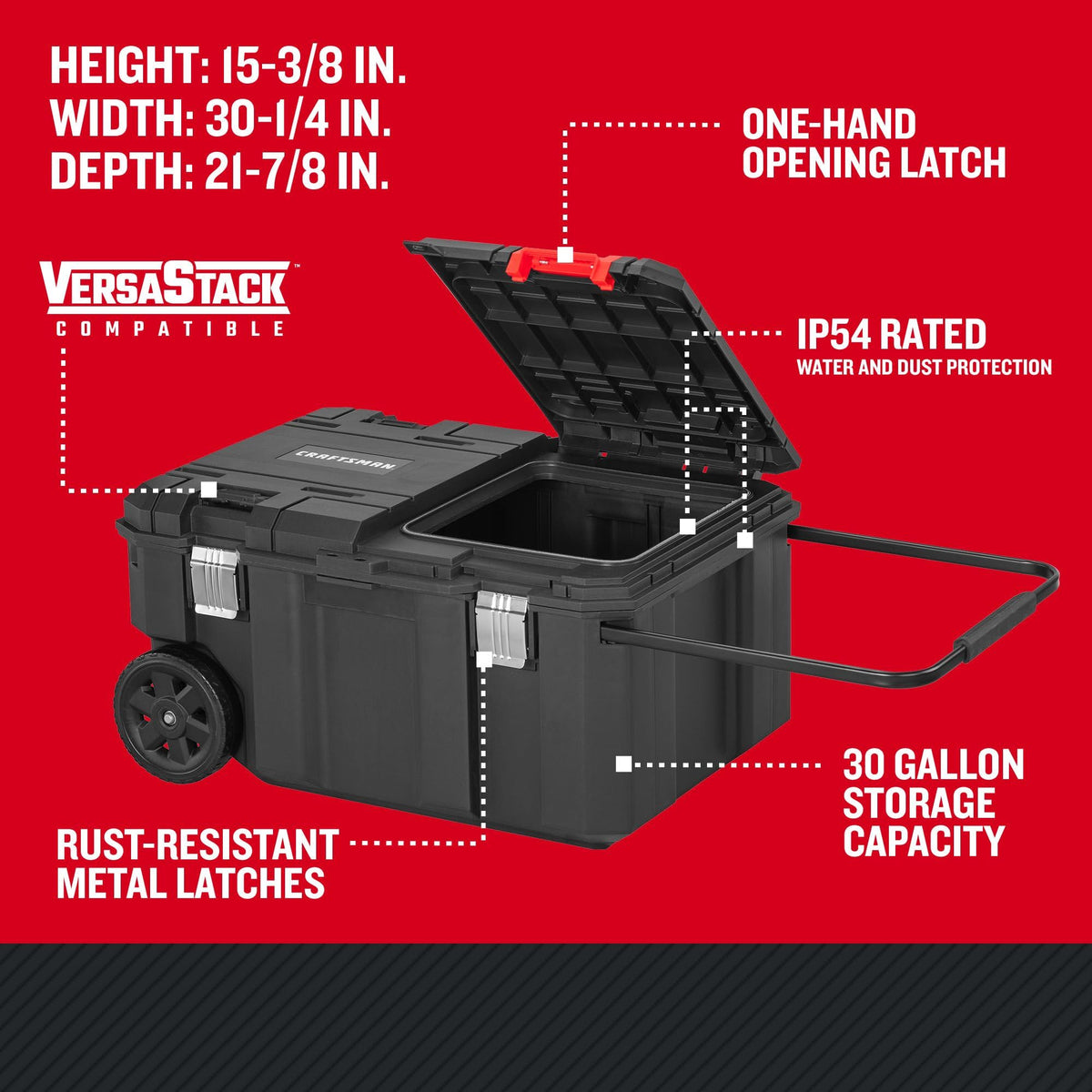30 Gallon Rolling Tool Chest A16197