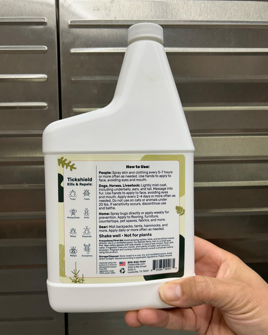 Cedar Oil Spray for Ticks, Fleas, Chiggers & Mosquitoes B271