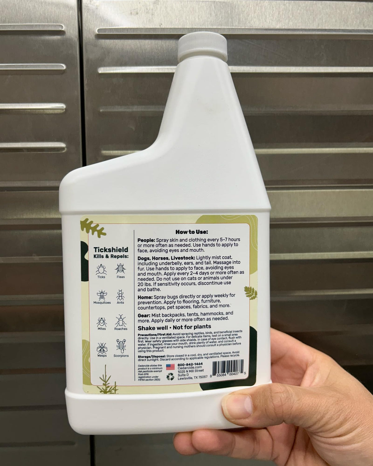 Cedar Oil Spray for Ticks, Fleas, Chiggers & Mosquitoes B271