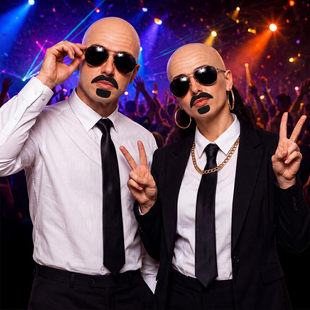 30 Pcs Bald Caps Costume Accessories Kit K515